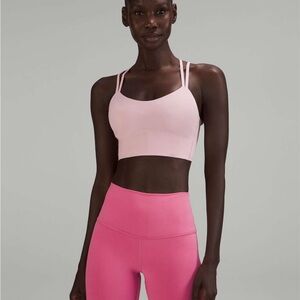 Lululemon Like a Cloud Pink Longline Sports Bra